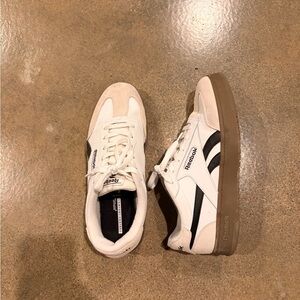 Reebok Men's White and Brown Sneakers